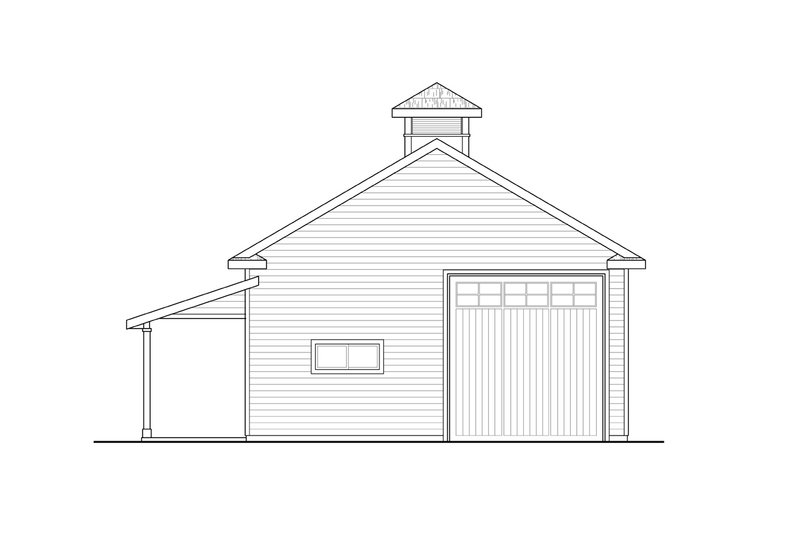 Dream House Plan - Exterior - Rear Elevation for Farmhouse House Plan #124-1288, 0 bath