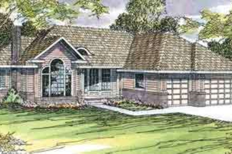 Dream House Plan - Exterior - Front Elevation Plan #124-440