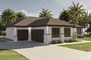 Mediterranean Style House Plan - 2 Beds 2 Baths 2029 Sq/Ft Plan #455-389 