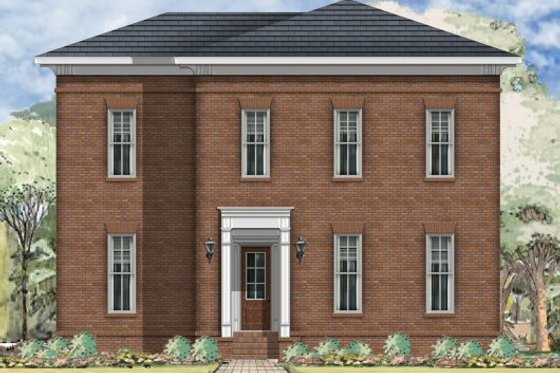 Exterior - Front Elevation for Traditional House Plan #424-291 - 3 bed, 2.5 bath