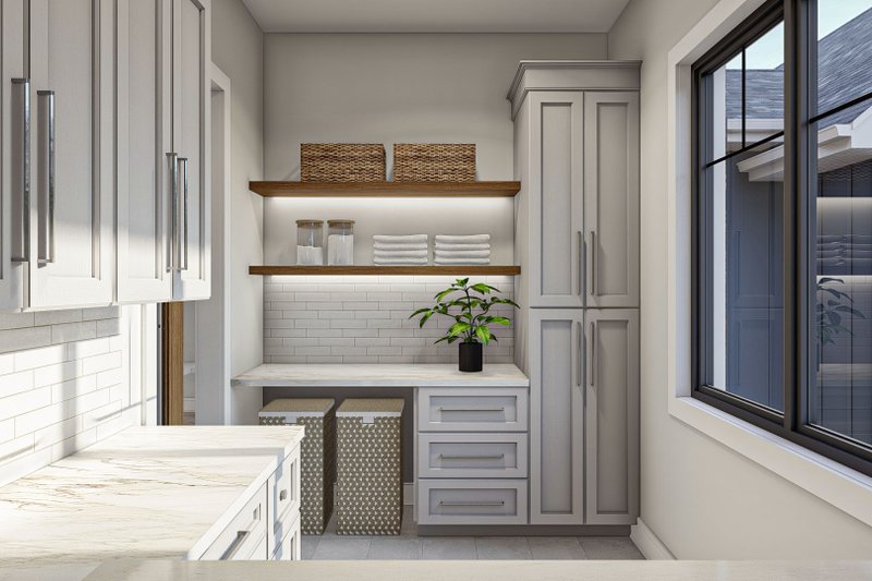 Architectural House Design - Interior - Laundry for Beach House Plan #455-534 - 2 bed, 2 bath