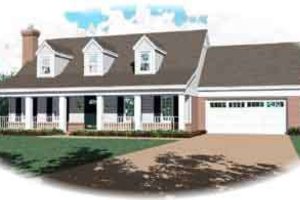 Southern Exterior - Front Elevation Plan #81-468
