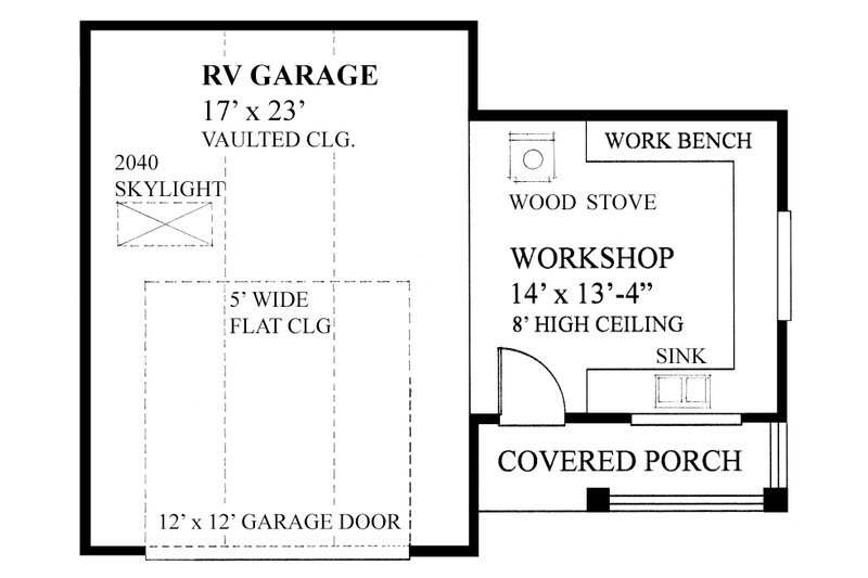 House Blueprint - Floor Plan - Main Floor for Traditional House Plan #118-174, 0 bath