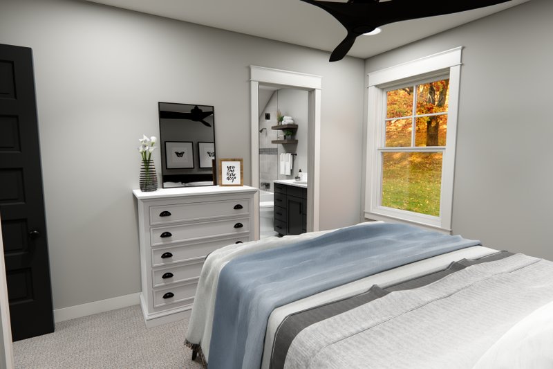 Home Plan - Interior - Bedroom 1 for Farmhouse House Plan #51-1455 - 3 bed, 3.5 bath