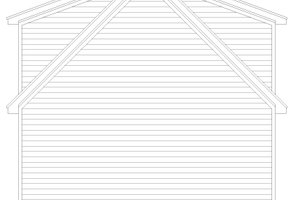 Exterior - Rear Elevation for Traditional House Plan #932-672, 1 bath