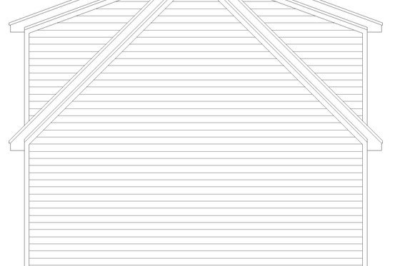 Exterior - Rear Elevation for Traditional House Plan #932-672, 1 bath