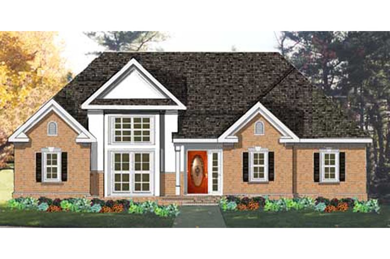 Home Plan - Colonial Exterior - Front Elevation Plan #3-277