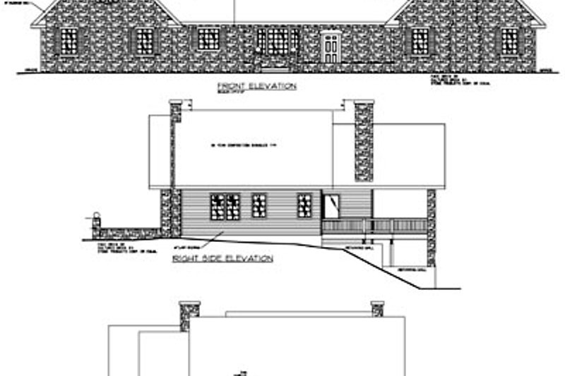 Dream House Plan - Exterior - Rear Elevation for Modern House Plan #117-277 - 3 bed, 3 bath
