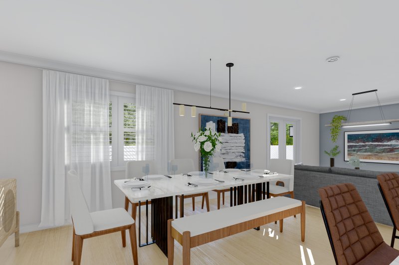 House Design - Interior - Dining Room 1 for Traditional House Plan #1060-184 - 3 bed, 2 bath