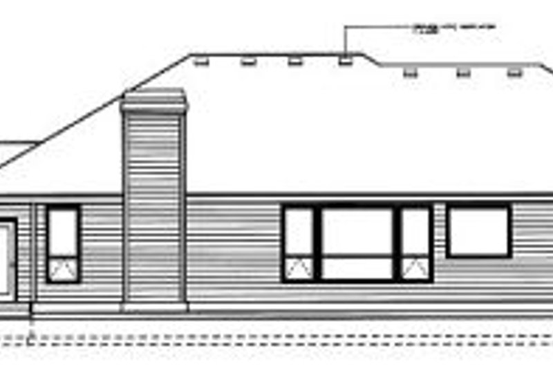 Home Plan - Exterior - Rear Elevation for Traditional House Plan #94-101 - 3 bed, 2 bath