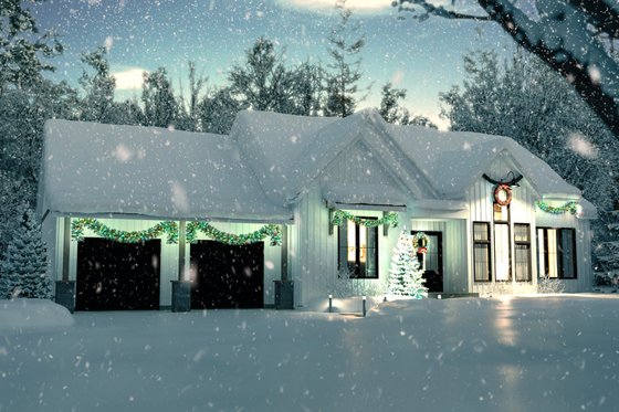 Exterior - Front Elevation 4 for Farmhouse House Plan #23-2737 - 3 bed, 2 bath