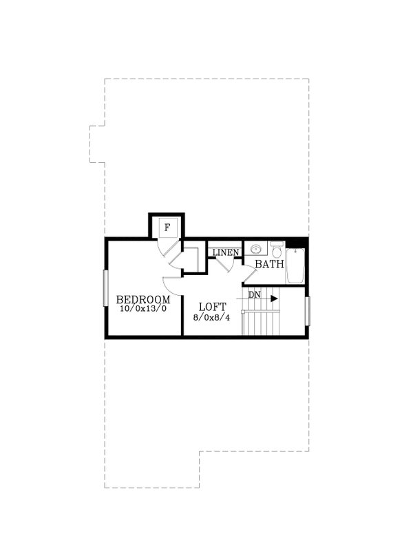 Prairie Floor Plan - Upper Floor Plan #53-745