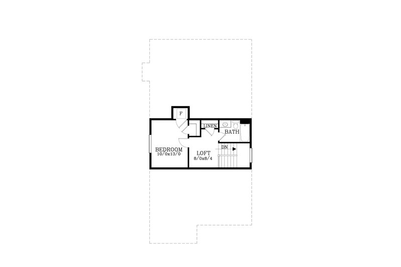 Architectural House Design - Floor Plan - Upper Floor for Prairie House Plan #53-745 - 3 bed, 2.5 bath