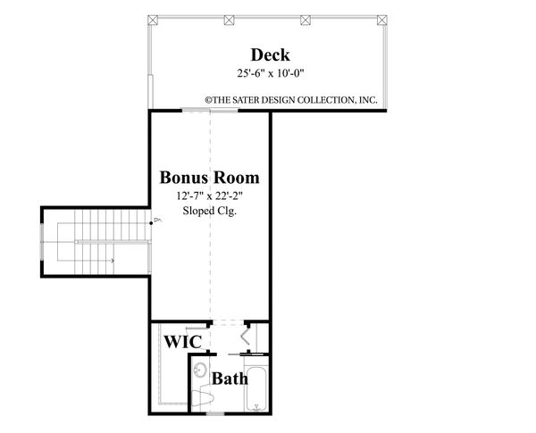 Home Plan - Traditional Floor Plan - Upper Floor Plan #930-483