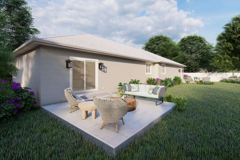 Dream House Plan - Exterior - Rear Elevation for Traditional House Plan #1060-316 - 2 bed, 2 bath
