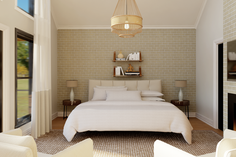 House Blueprint - Interior - Master Bedroom for Barndominium House Plan #1064-414 - 3 bed, 3 bath