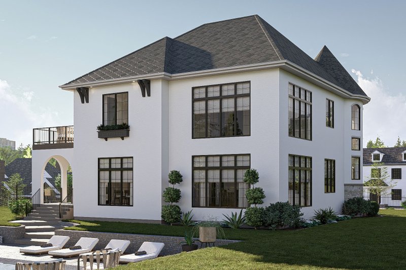 Architectural House Design - Exterior - Rear Elevation 1 for Victorian House Plan #455-376 - 3 bed, 2.5 bath