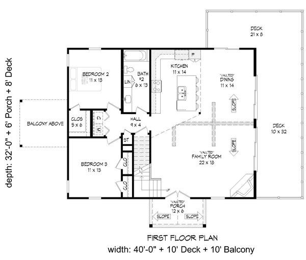 Home Plan - Traditional Floor Plan - Main Floor Plan #932-446