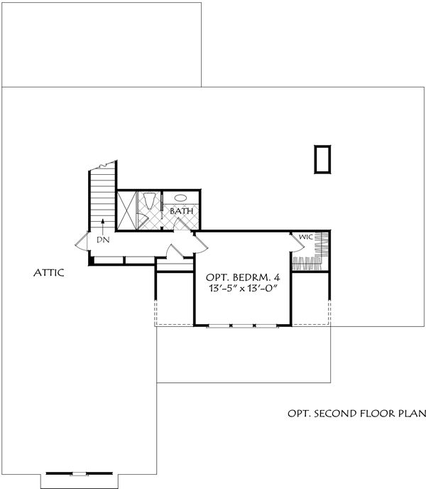 Architectural House Design - Optional 2nd Floor