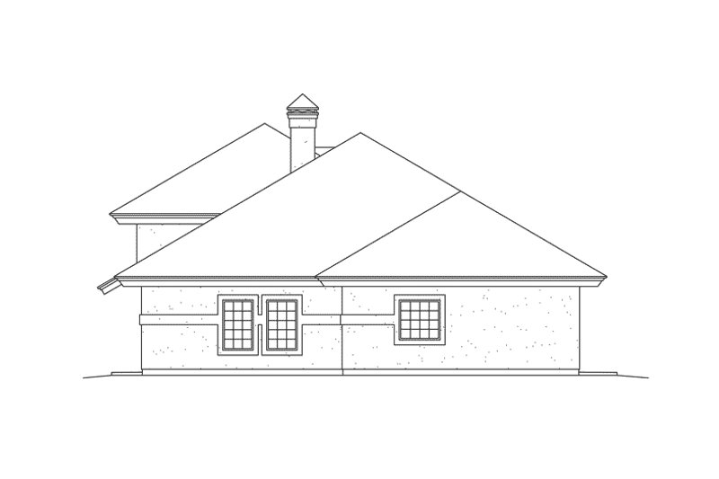 Dream House Plan - Exterior - Other Elevation 1 for Mediterranean House Plan #57-687 - 3 bed, 2.5 bath