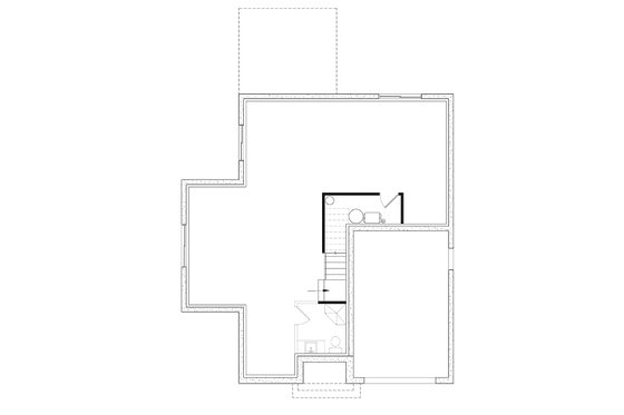 Floor Plan - Lower Floor for Traditional House Plan #23-231 - 3 bed, 2.5 bath