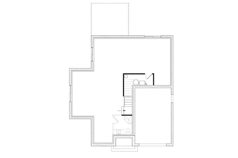 Home Plan - Floor Plan - Lower Floor for Traditional House Plan #23-231 - 3 bed, 2.5 bath