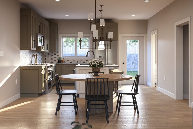 Home Plan - Interior - Dining Room for Farmhouse House Plan #455-554 - 3 bed, 2.5 bath