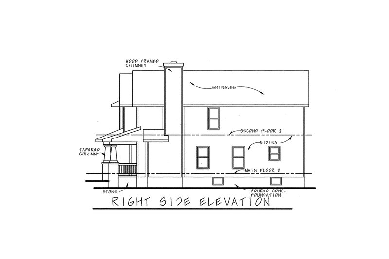Home Plan - Exterior - Other Elevation 1 for Cottage House Plan #20-1355 - 3 bed, 2.5 bath