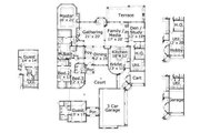 Mediterranean Style House Plan - 4 Beds 4.5 Baths 4237 Sq/Ft Plan #411-826 