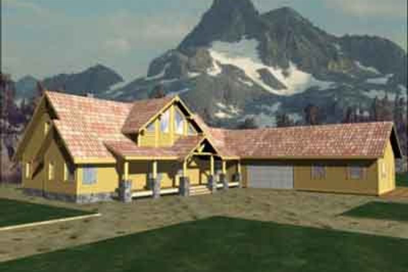 Home Plan - Modern Exterior - Front Elevation Plan #117-233