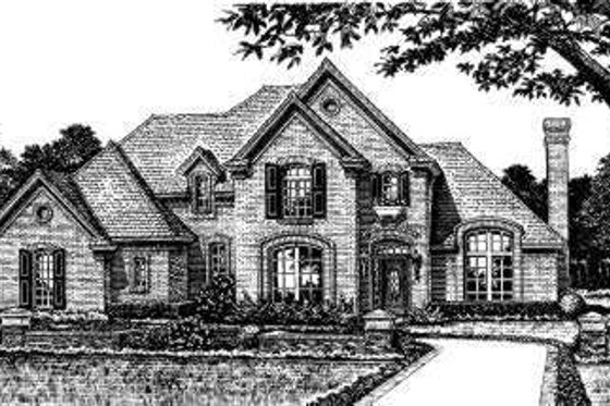 Exterior - Front Elevation for Colonial House Plan #310-804 - 3 bed, 2.5 bath
