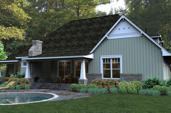 Exterior - Other Elevation 4 for Craftsman House Plan #120-181 - 3 bed, 3 bath