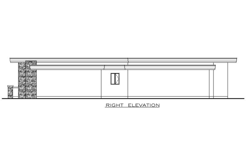 Dream House Plan - Exterior - Other Elevation 1 for Modern House Plan #1100-152 - 3 bed, 2.5 bath