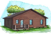 Ranch Style House Plan - 2 Beds 1 Baths 1183 Sq/Ft Plan #70-1016 