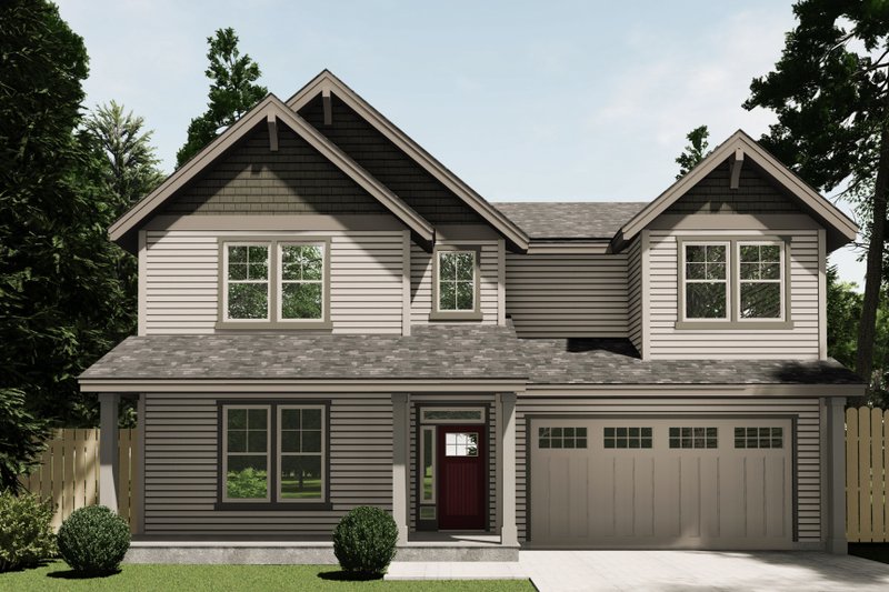 Dream House Plan - Craftsman Exterior - Front Elevation Plan #53-701