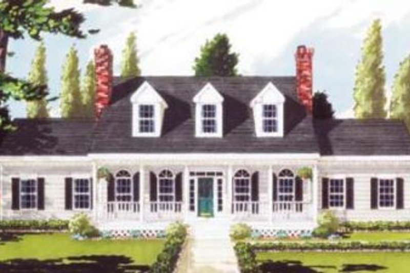 Architectural House Design - Southern Exterior - Front Elevation Plan #3-105