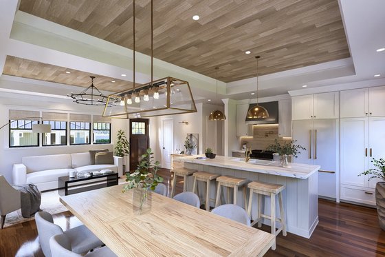 Interior - Dining Room for Cottage House Plan #54-684 - 2 bed, 2 bath