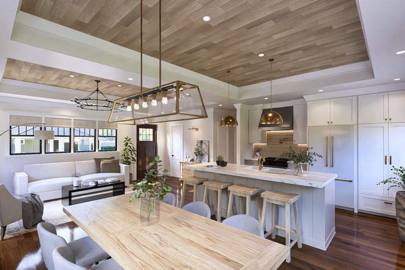 House Blueprint - Interior - Dining Room for Cottage House Plan #54-684 - 2 bed, 2 bath