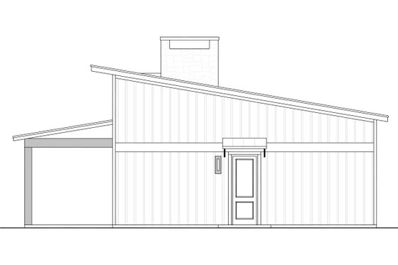 Exterior - Other Elevation 1 for Barndominium House Plan #430-394 - 2 bed, 2 bath