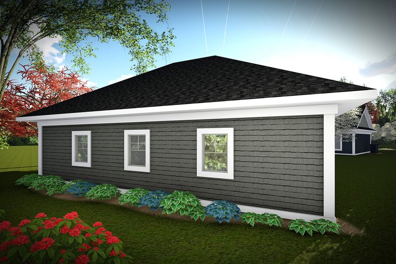 Dream House Plan - Exterior - Rear Elevation for Traditional House Plan #70-1450, 0 bath