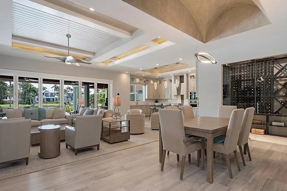 Interior - Dining Room for Beach House Plan #548-56 - 5 bed, 5.5 bath