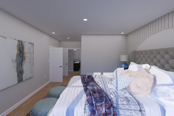 Interior - Master Bedroom 1 for European House Plan #1060-293 - 5 bed, 3.5 bath