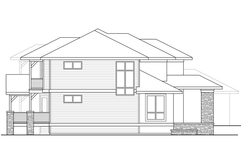 House Blueprint - Exterior - Other Elevation for Mediterranean House Plan #124-1016 - 4 bed, 4.5 bath