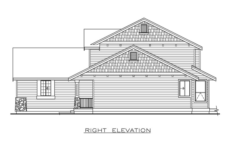 House Blueprint - Exterior - Other Elevation 1 for Country House Plan #1100-179 - 3 bed, 2.5 bath