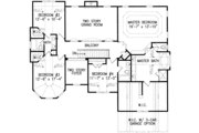 European Style House Plan - 5 Beds 4 Baths 3317 Sq/Ft Plan #54-174 