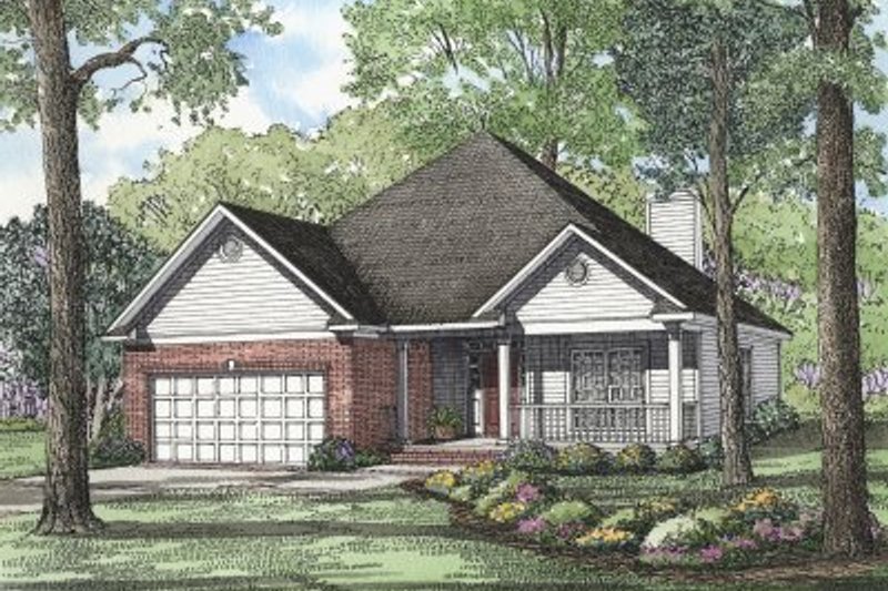 Dream House Plan - Country Exterior - Front Elevation Plan #17-181