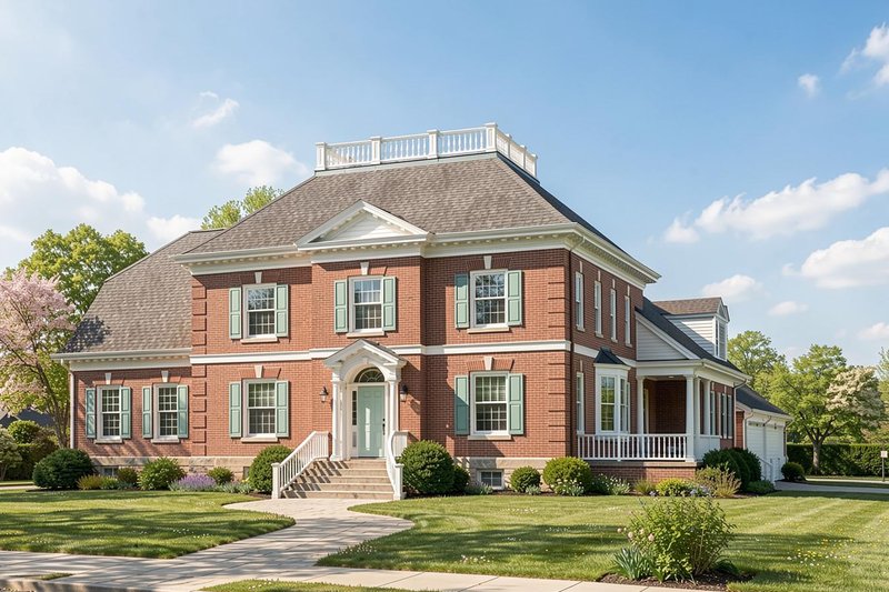 Dream House Plan - Photo 2 for Colonial House Plan #137-108 - 4 bed, 3 bath
