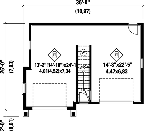 Traditional Floor Plan - Main Floor Plan #25-4622