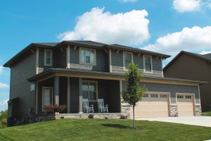 Exterior - Front Elevation 4 for Craftsman House Plan #20-2289 - 4 bed, 2.5 bath