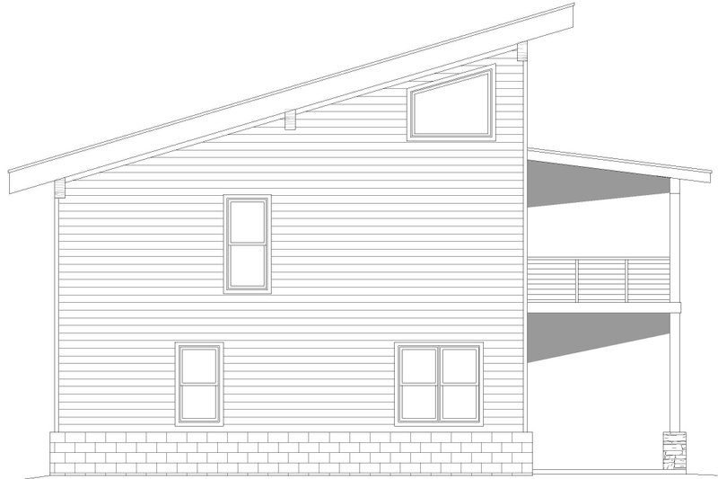 Dream House Plan - Exterior - Other Elevation for Contemporary House Plan #932-562 - 3 bed, 2 bath